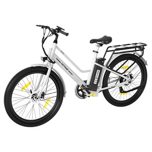 Hitway vélo électrique 27.5pc blanc avec panier