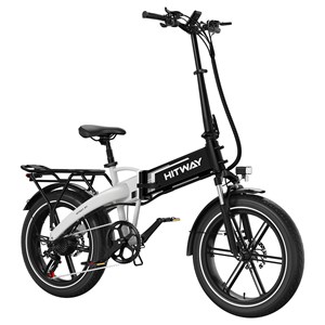 Hitway vélo électrique pliable 20pc blanc