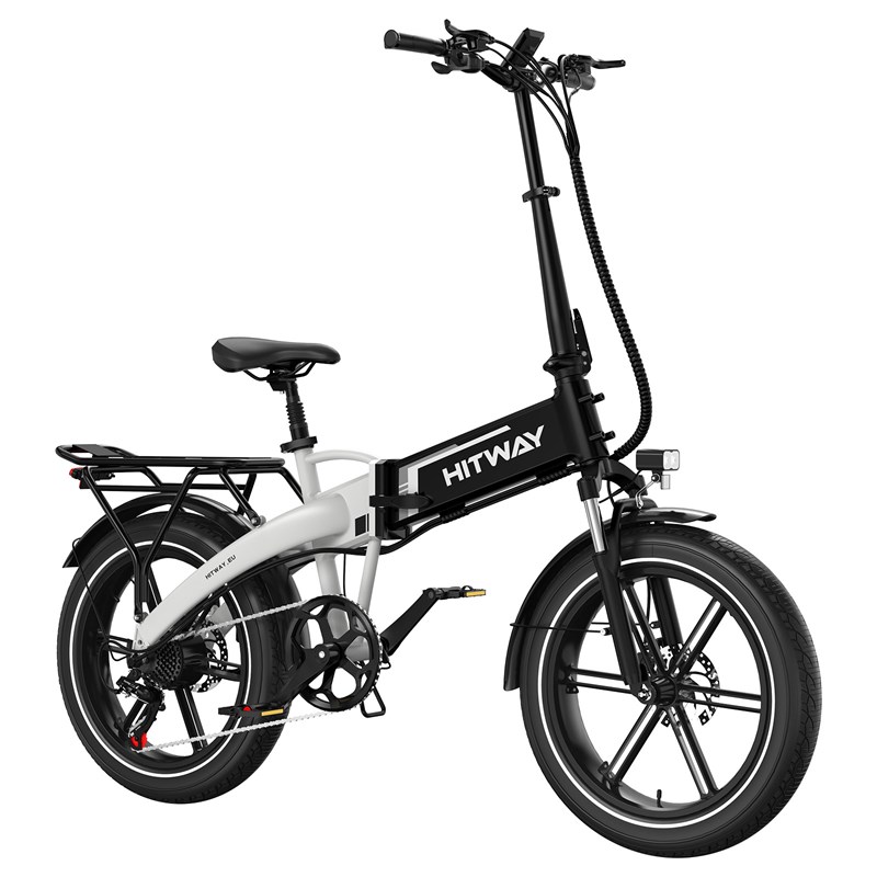 Hitway vélo électrique pliable 20pc blanc