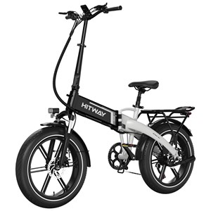Hitway vélo électrique pliable 20pc blanc