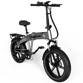 Hitway vélo électrique 20 pc 4.0 gros pneus argent