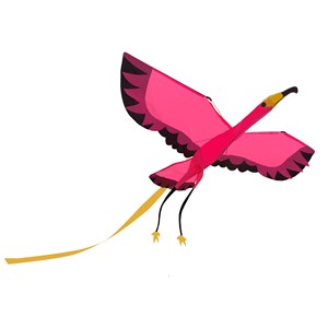 Cerf-volant flamant rose