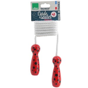 Corde à sauter coccinelle rouge