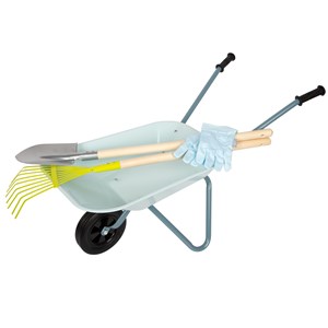 Kit d'outils de jardinage avec brouette