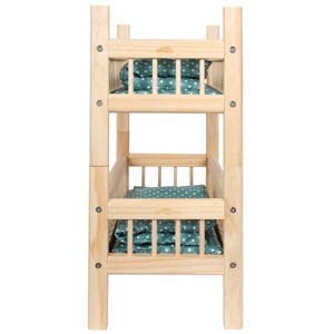 Lit superposé de poupée nature