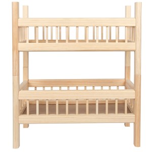 Lit superposé de poupée nature