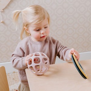 Balle de préhension en silicone rose