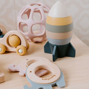 Balle de préhension en silicone rose