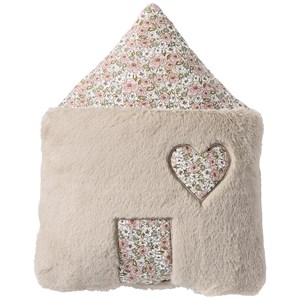 Coussin déco maison fausse fourrure angora afternoon tea