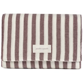 Tapis à langer cherry rayé