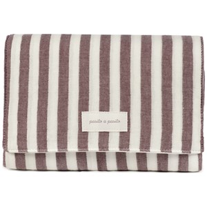 Tapis à langer cherry rayé