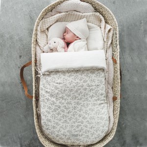 Bonnet de naissance ivory (0-1 mois)