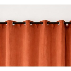 Rideau uni doublé Camel