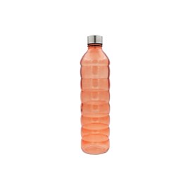 Bouteille orange en verre coloré, gloupop