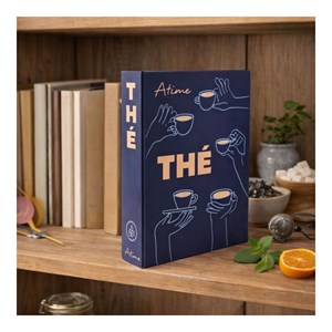 Coffret dégustation thé, cook book