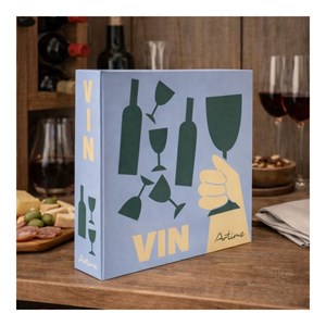 Coffret dégustation vin, cook book