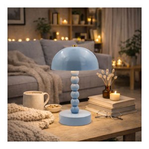 Lampe à poser bleue, luci
