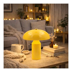 Lampe à poser jaune, luci