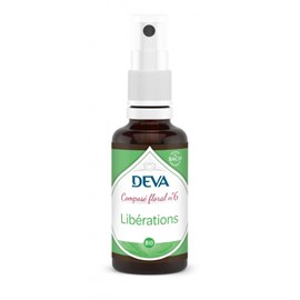 Libérations n°6 - composé floral bio deva - spray 30ml