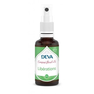Libérations n°6 - composé floral bio deva - spray 30ml