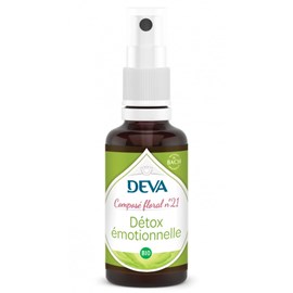 Détox émotionnelle n°21 - composé floral bio deva - spray 30ml