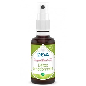 Détox émotionnelle n°21 - composé floral bio deva - spray 30ml