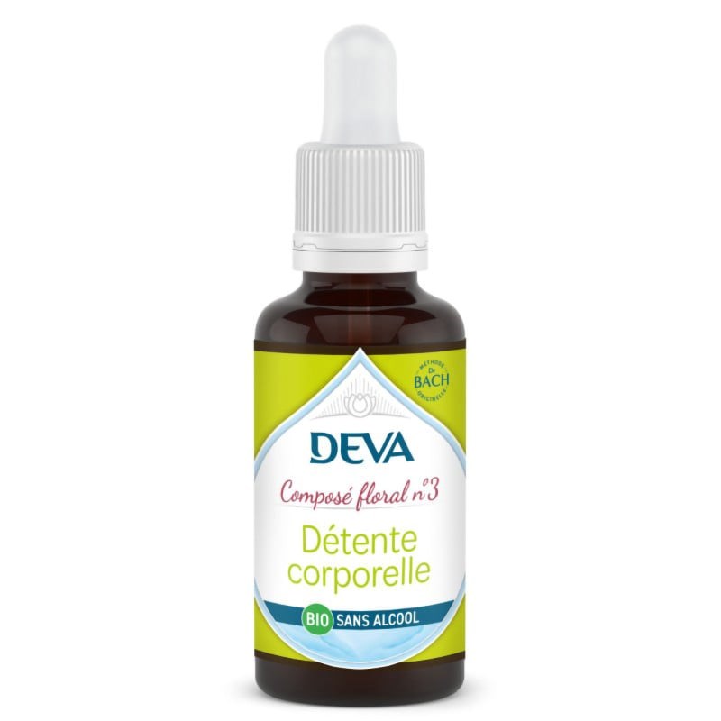 Deva - Détente corporelle n°3 - composé floral bio deva - sans alcool 30ml