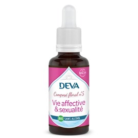 Vie affective et sexualité n°5 - composé floral bio deva - sans alcool 30ml