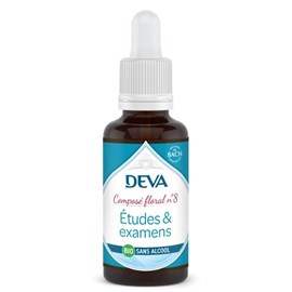 Études et examens n°8 - composé floral bio deva - sans alcool 30ml
