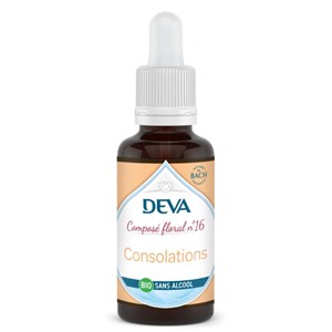 Consolations n°16 - composé floral bio deva - sans alcool 30ml