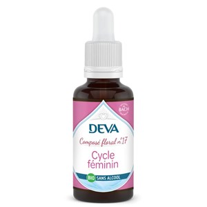 Cycle féminin n°17 - composé floral bio deva - sans alcool 30ml
