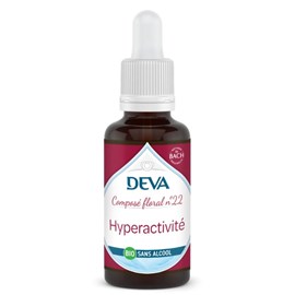 Hyperactivité n°22 - composé floral bio deva - sans alcool 30ml