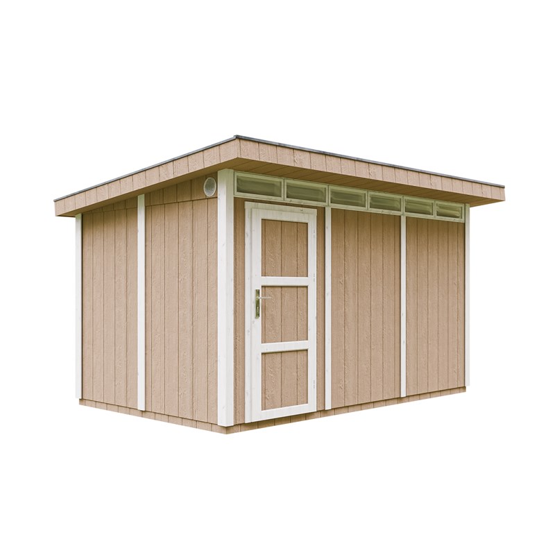 Timbela - Abri de jardin qualité premium 9m² l412xl279xh237 cm - marron