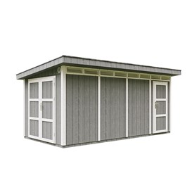 Abri de jardin qualité premium 8.52+2.95 m²  garage moto exterieur gris foncé
