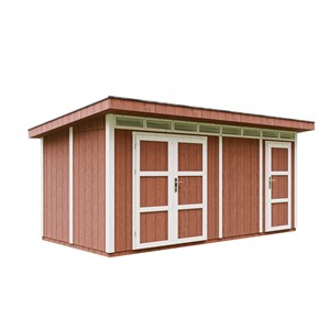 Abri de jardin qualité premium 8.52+2.95 m²  garage moto exterieur - rouge