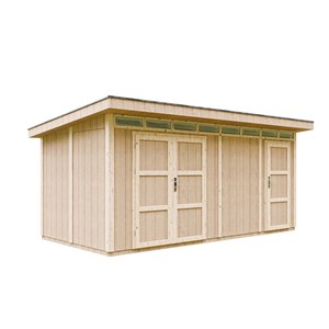Abri de jardin qualité premium 8.52+2.95 m² garage moto exterieur - marron