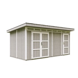 Abri de jardin qualité premium 8.52+2.95 m² garage moto exterieur - gris