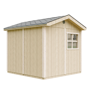 Abri de jardin qualité premium 5,9m² h252x250x294cm bardeaux bitumineux gris