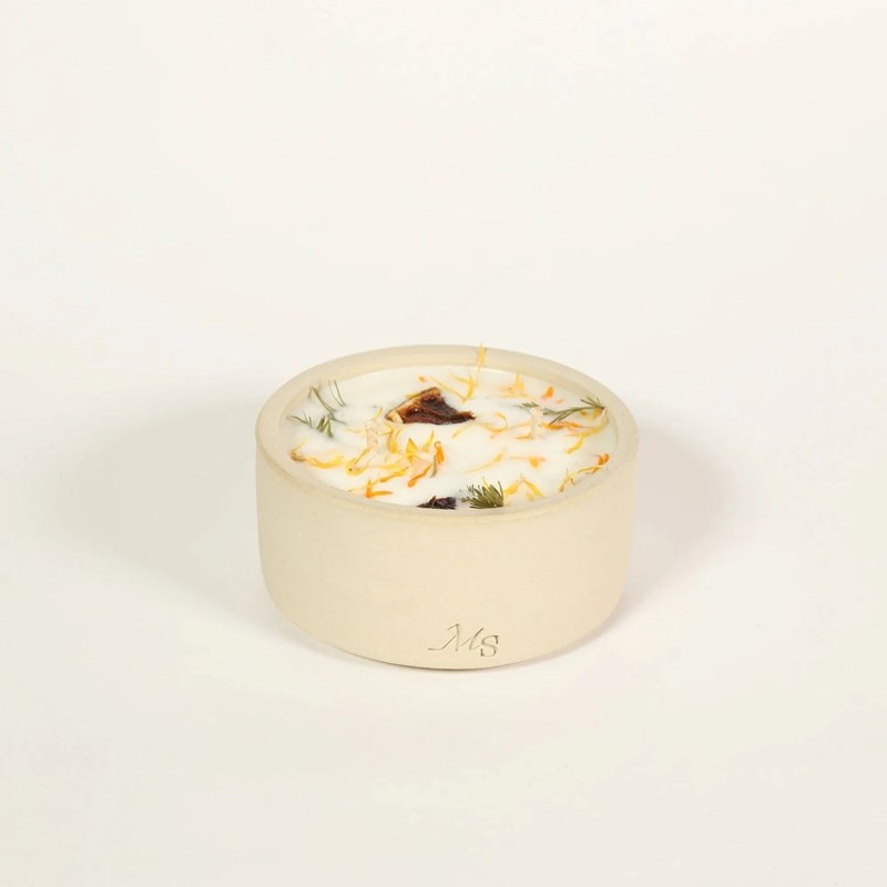 Bougie grès 200g fleur d’oranger