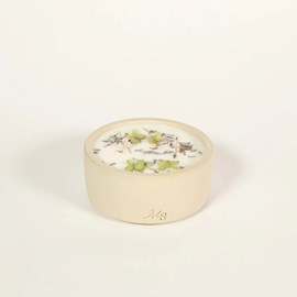 Bougie grès 200g fleur de coton