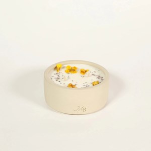 Bougie grès 200g vanille