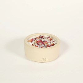 Bougie grès 200g rose du séjour