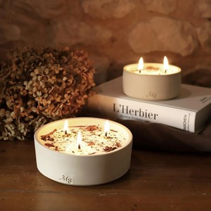 Bougie grès 300g thé et pain d’épices