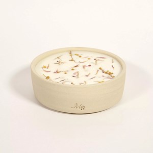 Bougie grès 300g frangipanier et jasmin