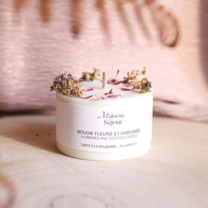 Bougie votive 80g tarte à la rhubarbe