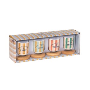 Lot de 4 tasses  beach club 10 cl