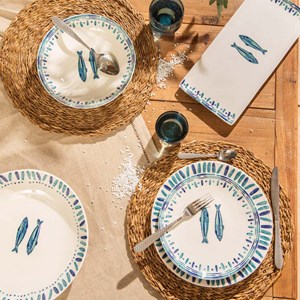 Assiette plate kyanos 27 cm x6