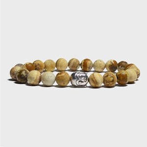 Bracelet homme en jaspe et bouddha