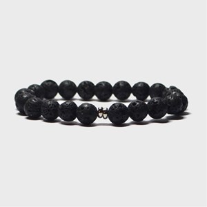Bracelet homme en pierres de lave