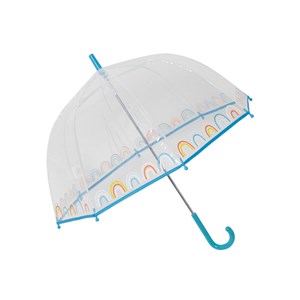 Parapluie transparent arc en ciel